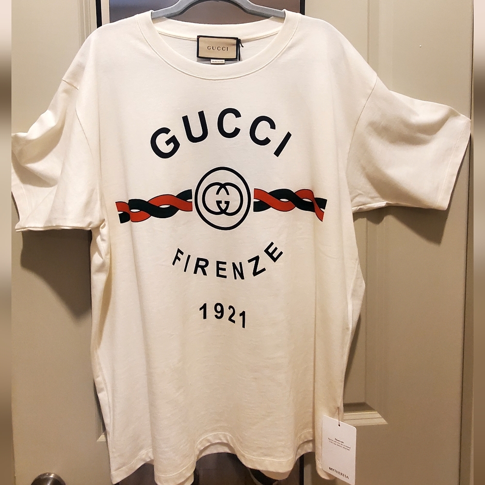 Gucci Cream T-Shirt Firenze 1921